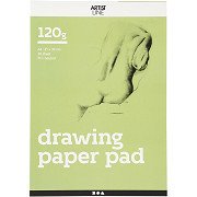 Drawing pad White A4 120gr, 30 sheets