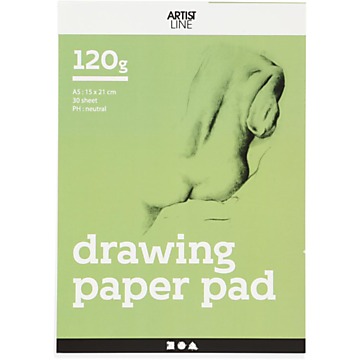 Drawing Pad White A5 120gr, 30 Sheets