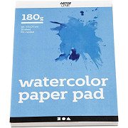 Watercolor block White A5 180gr, 20 Sheets