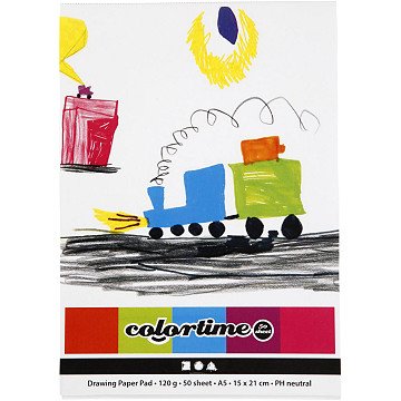 Drawing pad White A5 120gr, 50 sheets