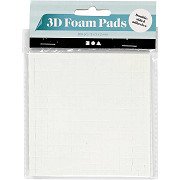 3D Foam Pads White 5x5x2mm, 2 Sheets