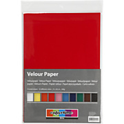 Velor Paper Color A4, 10 Sheets