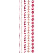 Half Sticky Pearls Pink 2-8mm, 140pcs.