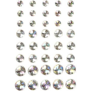 Strasstenen Kristal 6-8-10mm, 40st.