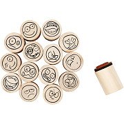 Deco Art Stamps Smile Face, 15 pcs.