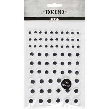 Googly Eyes White Self-adhesive, 69pcs.