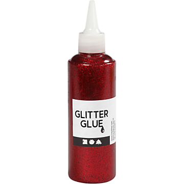 Glitter Glue Red, 118ml