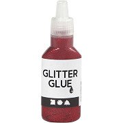 Glitzerkleber Rot, 25 ml