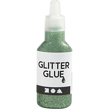Glitter Glue Green, 25ml