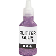 Glitter Glue Purple, 25ml