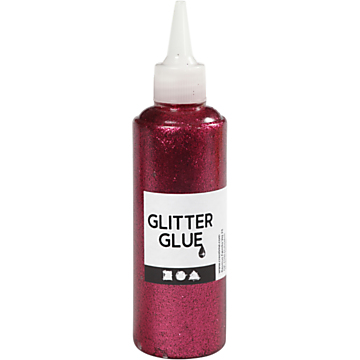 Glitter Glue Pink, 118ml