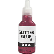 Glitter Glue Dark Pink, 25ml