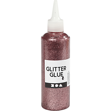 Glitter Glue Light Pink, 118ml