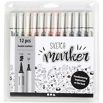 Sketch Markers Color, 12pcs.