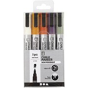 Chalk Markers Pastel Colors, 5 pcs.