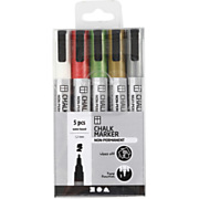 Chalk Markers Metallic Colors, 5 pcs.