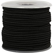 Elastic Thickness 2mm Black, 25m