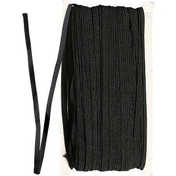 Elastic Thickness 6mm Black, 50m