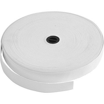 Elastic Thickness 20mm White, 25m