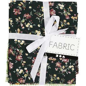 Patchworkstoff Grün 45x55cm, 4Stk.
