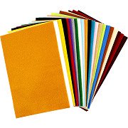 Hobby Felt Assorted Colors, 24 Sheets