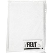 Hobby Felt White A4, 10 Sheets