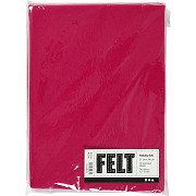 Hobbyfilz, Cerise, A4, Stärke 1,5-2 mm, 10 Blatt