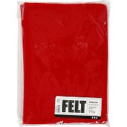 Bastelfilz, Rot, A4, 10 Blatt