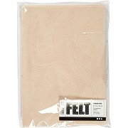 Craft Felt Light Beige A4, 10 Sheets