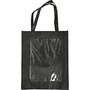 Black Shoulder Bag with Plastic Front