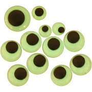 Googly Eyes Glow in the Dark Self-adhesive, 30pcs.