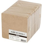 MDF coasters 10x10cm, 50 pcs.