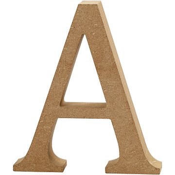 Letter A MDF 13cm, 1pc.