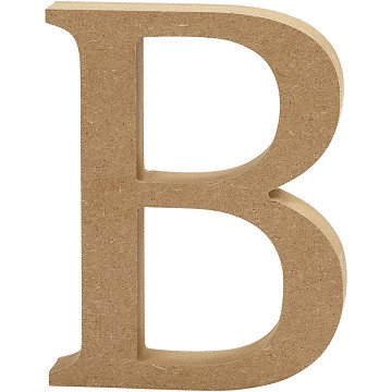 Letter B MDF 13cm, 1pc.