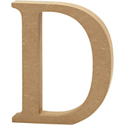Letter D MDF 13cm, 1pc.