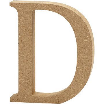 Buchstabe D MDF 13cm, 1Stk.