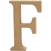 Letter F MDF 13cm, 1pc.