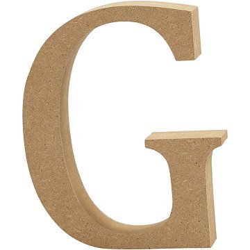 Letter G MDF 13cm, 1st.