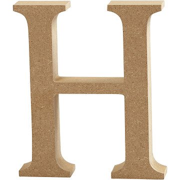 Letter H MDF 13cm, 1st.