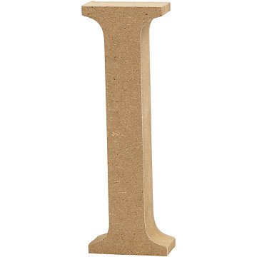 Letter I MDF 13cm, 1pc.