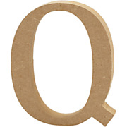 Letter Q MDF 13cm, 1pc.