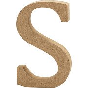 Letter S MDF 13cm, 1pc.