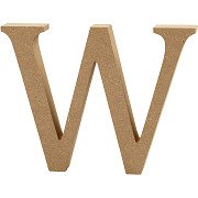 Letter W MDF 13cm, 1pc.