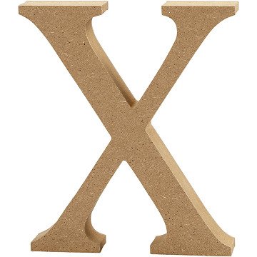 Letter X MDF 13cm, 1pc.