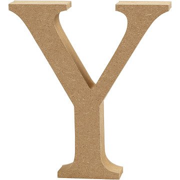 Letter Y MDF 13cm, 1pc.