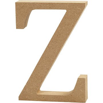 Buchstabe Z MDF 13cm, 1Stk.