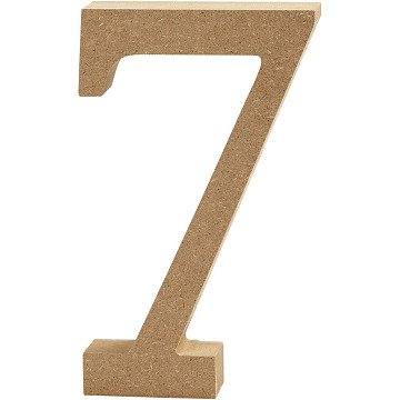 Number 7 MDF 13cm, 1pc.