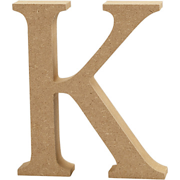 Letter K MDF 8cm, 1pc.