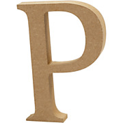 Letter P MDF 8cm, 1pc.