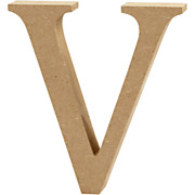 Letter V MDF 8cm, 1pc.